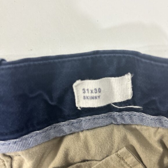 Gap Women 31 x 30 Skinny Blue Khaki Stretch - Picture 9 of 10